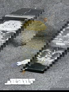 Polyphase GE Watt Hour Meter Box: Type DS-19, No. 14946509