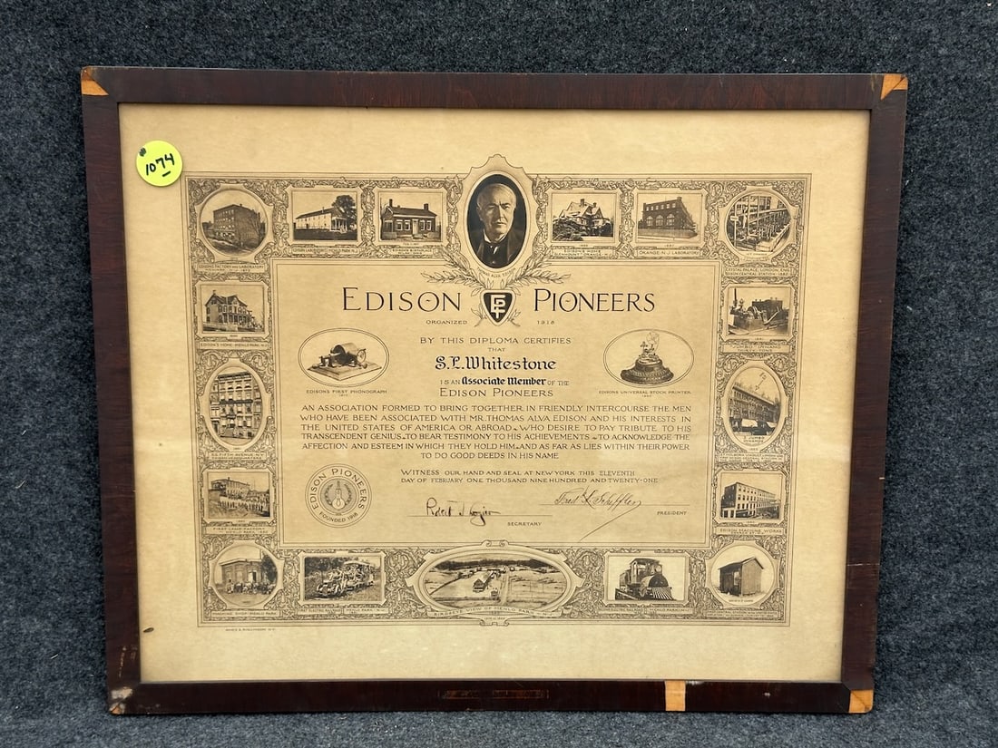 Edison Pioneers Associate Member Certificate (1 of 5)