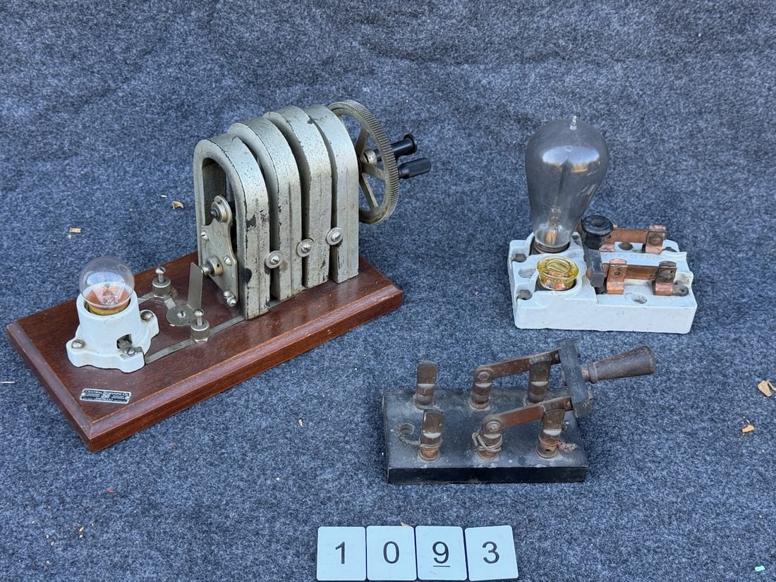 Knife Switches and Central Scientific Hand Crank Generator (1 of 2)