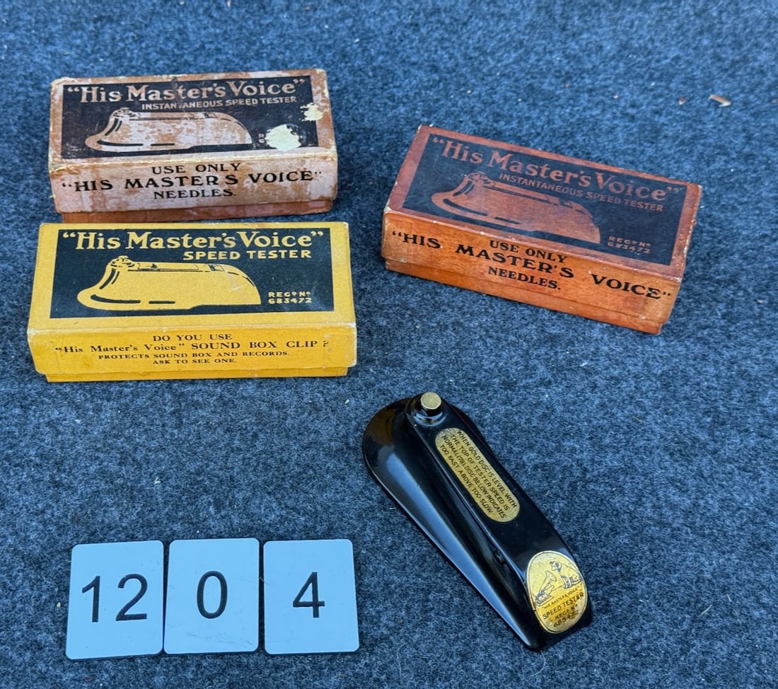 3 His Master's Voice Speed Testers (1 of 2)