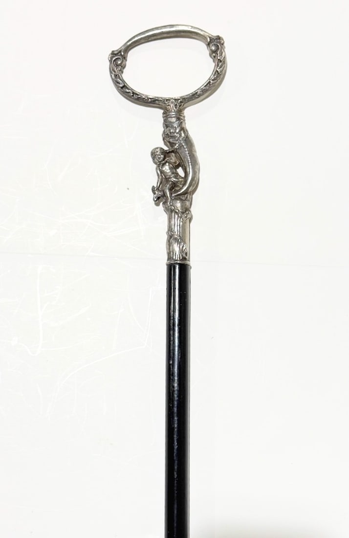 Cupid With Silver Plate Handle C1890 (1 of 4)