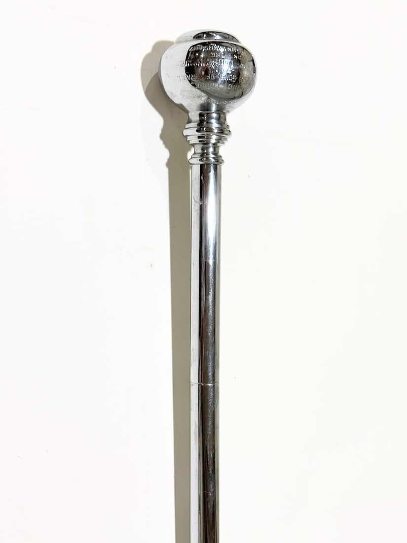 Gavel & Sword Cane- Freemasons Of Liberty Lodge. 25Th  Ann. # 192- C 1900. (1 of 6)