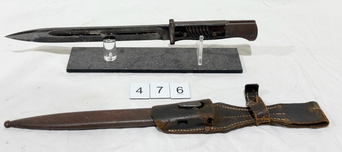 German WW II K-98 41 asw Bayonet w/Sheath: 4498d