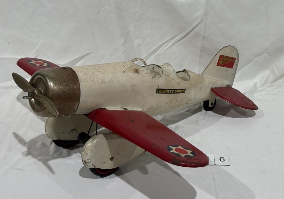 Steelcraft Pressed Steel Lockheed "Sirius" Airplane (1 of 5)