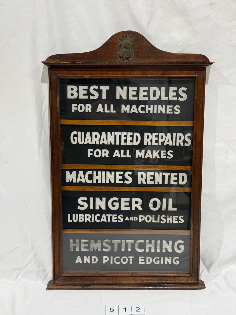 Singer Sewing Machine Dealer Display Board (1 of 4)