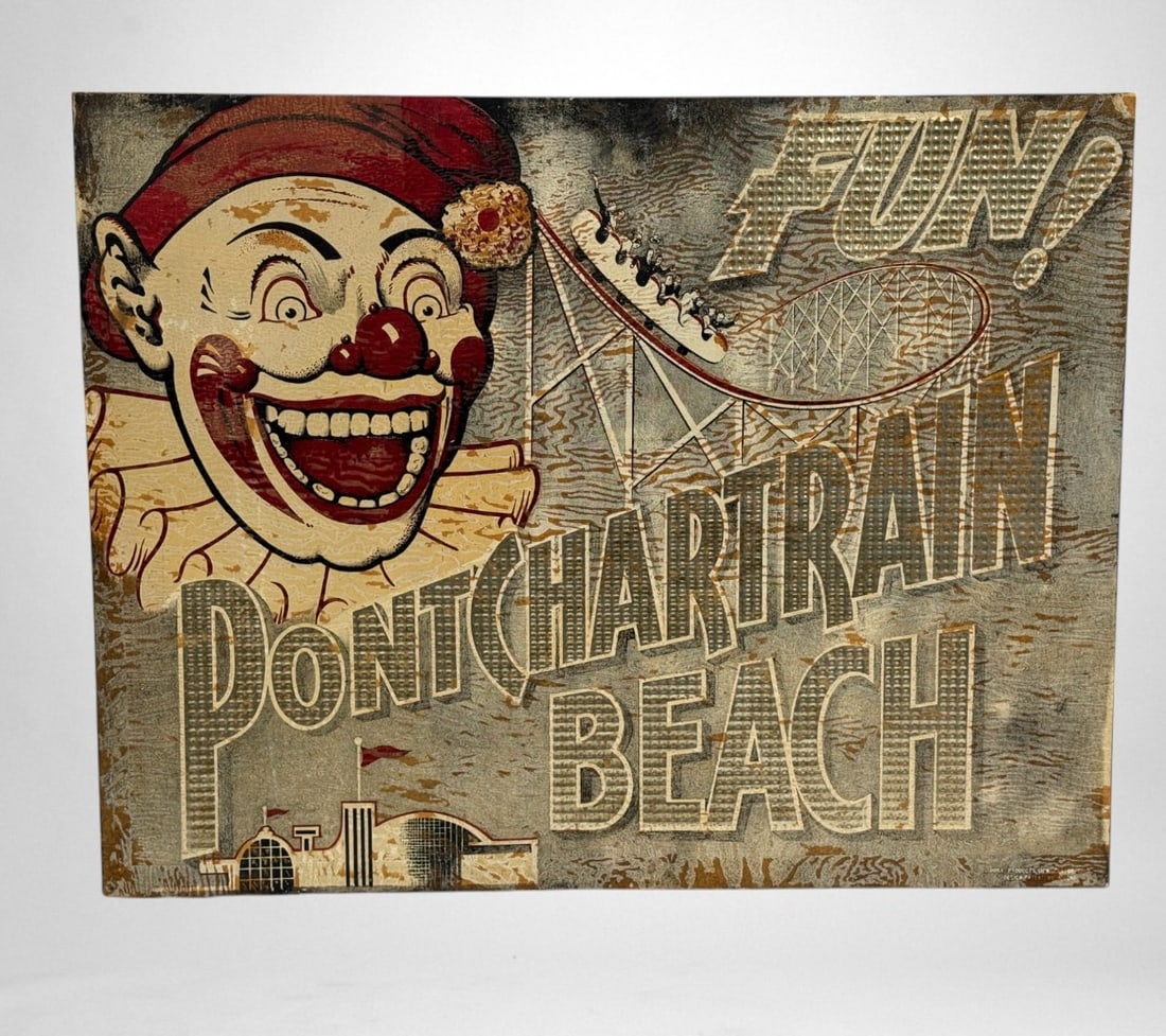 Fun! Pontchartrain Beach Tin Sign (1 of 4)