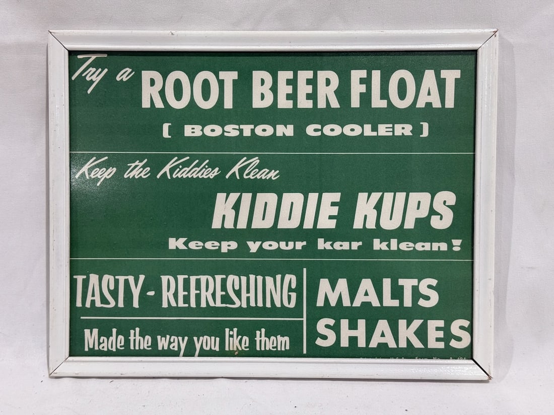 Root Beer Float - Boston Cooler Sign (1 of 3)