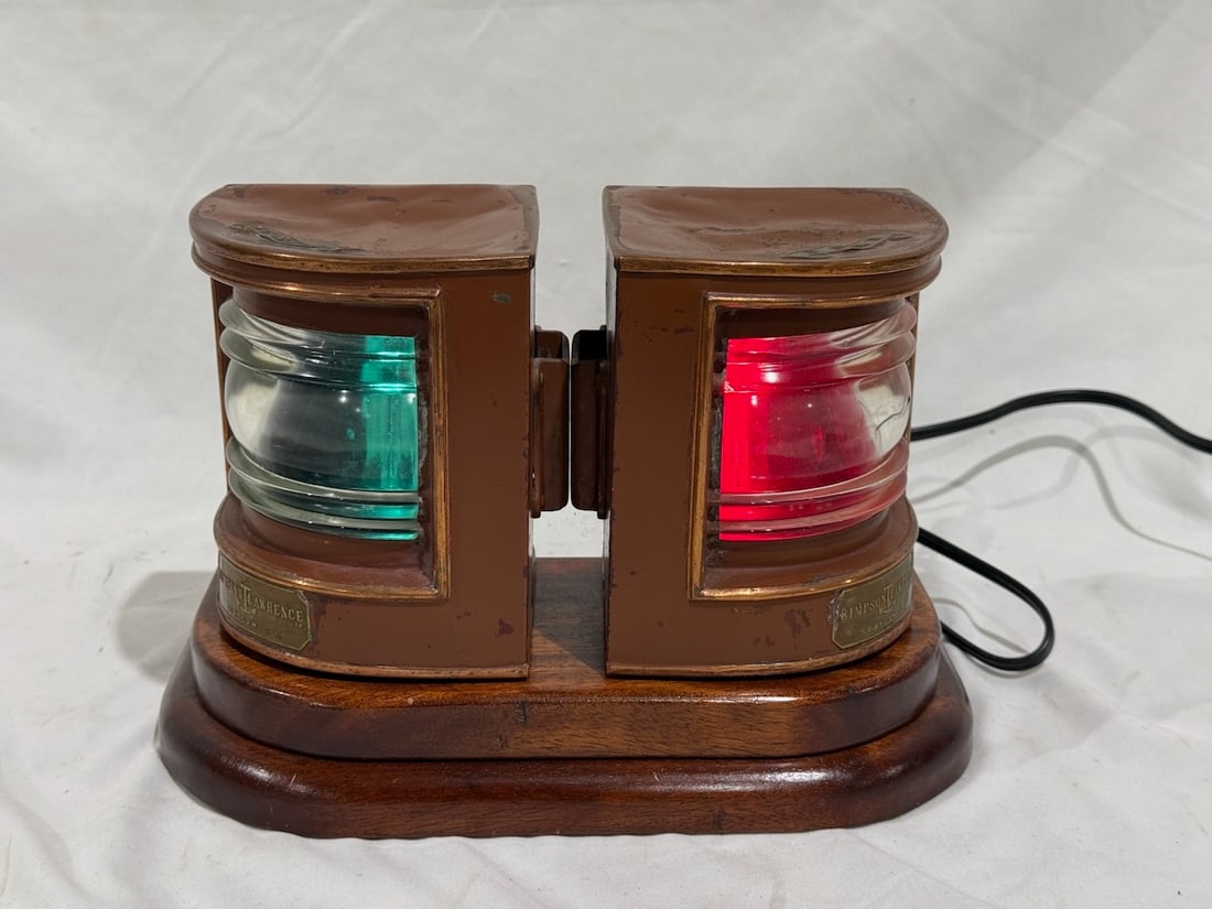 Simpson & Lawerence Boat Lights: Port & Starboard , Glascow