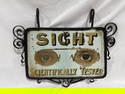 Early Optical Double Sided Iron & Glass Trade Sign