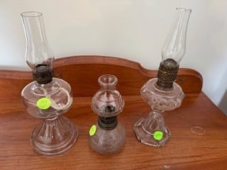 3 Miniature Oil Lamps (1 of 1)