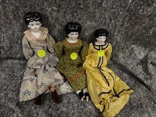 3 China Head Dolls (1 of 2)
