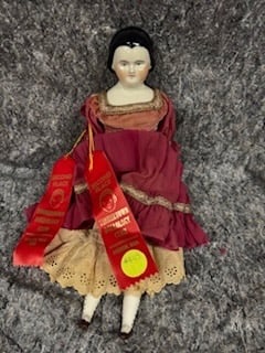 Antique Bisque Doll: 19" tall