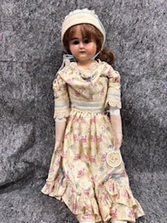 ABG Bisque Doll: Set eyes, German, 25" tall, 1123 - 1/2