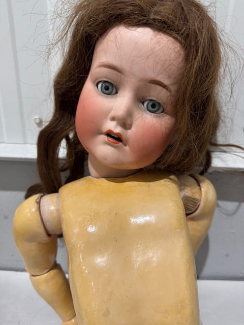 Large Cuno.Otto Dressel Bisque doll: German. 32", jointed composition body