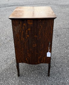 Oak Cylinder Record Cabinet