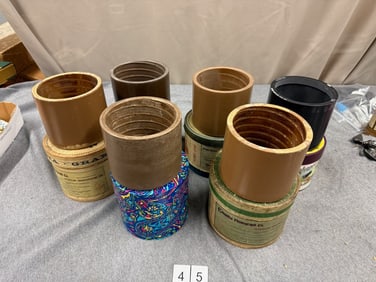 Six 5" Brown Wax Cylinder Records