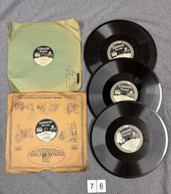 Group of 5 Edison Diamond Disc Records