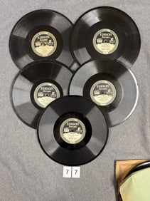 Group of 5 Edison Diamond Disc Records