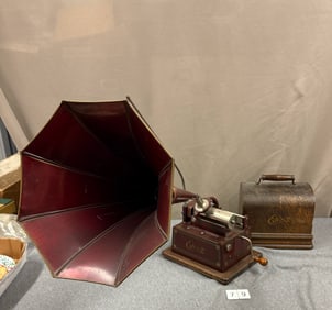 Edison Maroon Gem Cylinder Phonograph