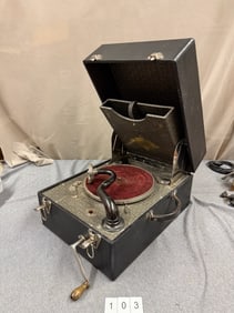 Edison Needle Type Suitcase Phonograph