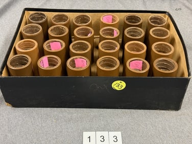 24 Brown Wax Cylinders