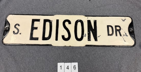 S. Edison Dr. Street Sign