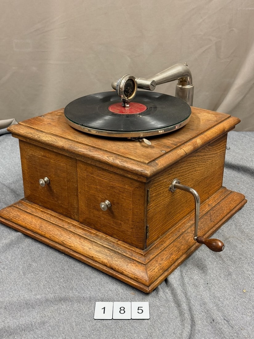 HMV Table Model Disc Phonograph (1 of 3)