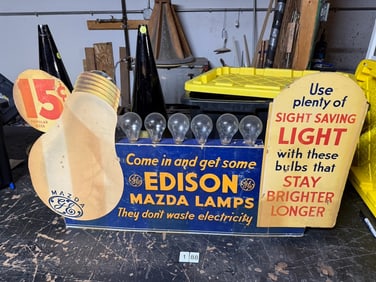 Edison Mazda Lamp Display