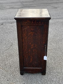 Oak Cylinder Record Cabinet