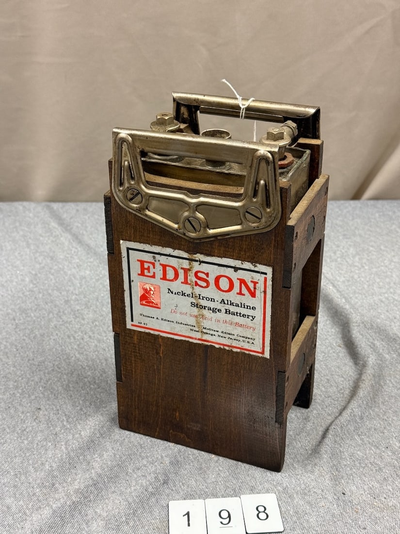 Edison Nickel Iron Alkaline Storage Battery (1 of 3)
