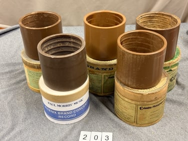 5" Brown Wax Cylinder Records