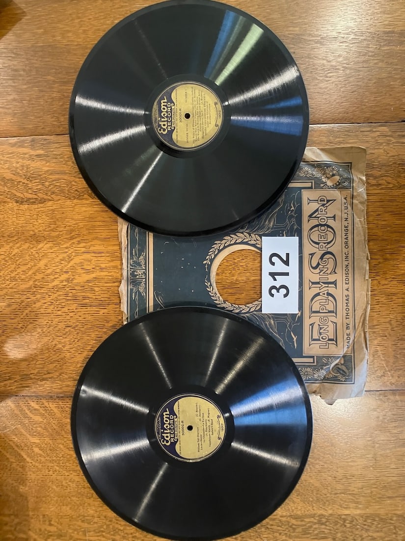 (2) Edison Long-Play records (1 of 1)