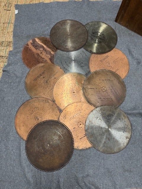 (12) Regina 15-1/2" Discs: One Lot