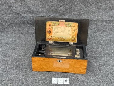 Small Swiss Cylinder Music Box