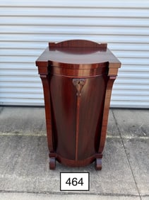 Excellent Two Door Bow Front Disc Record Cabinet
