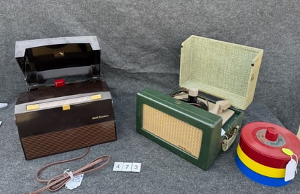 Two RCA Victor Portable Phonographs