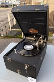 New Columbia Model Suitcase Phonograph