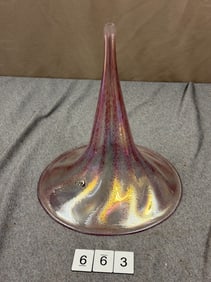 Glass phonograph horn