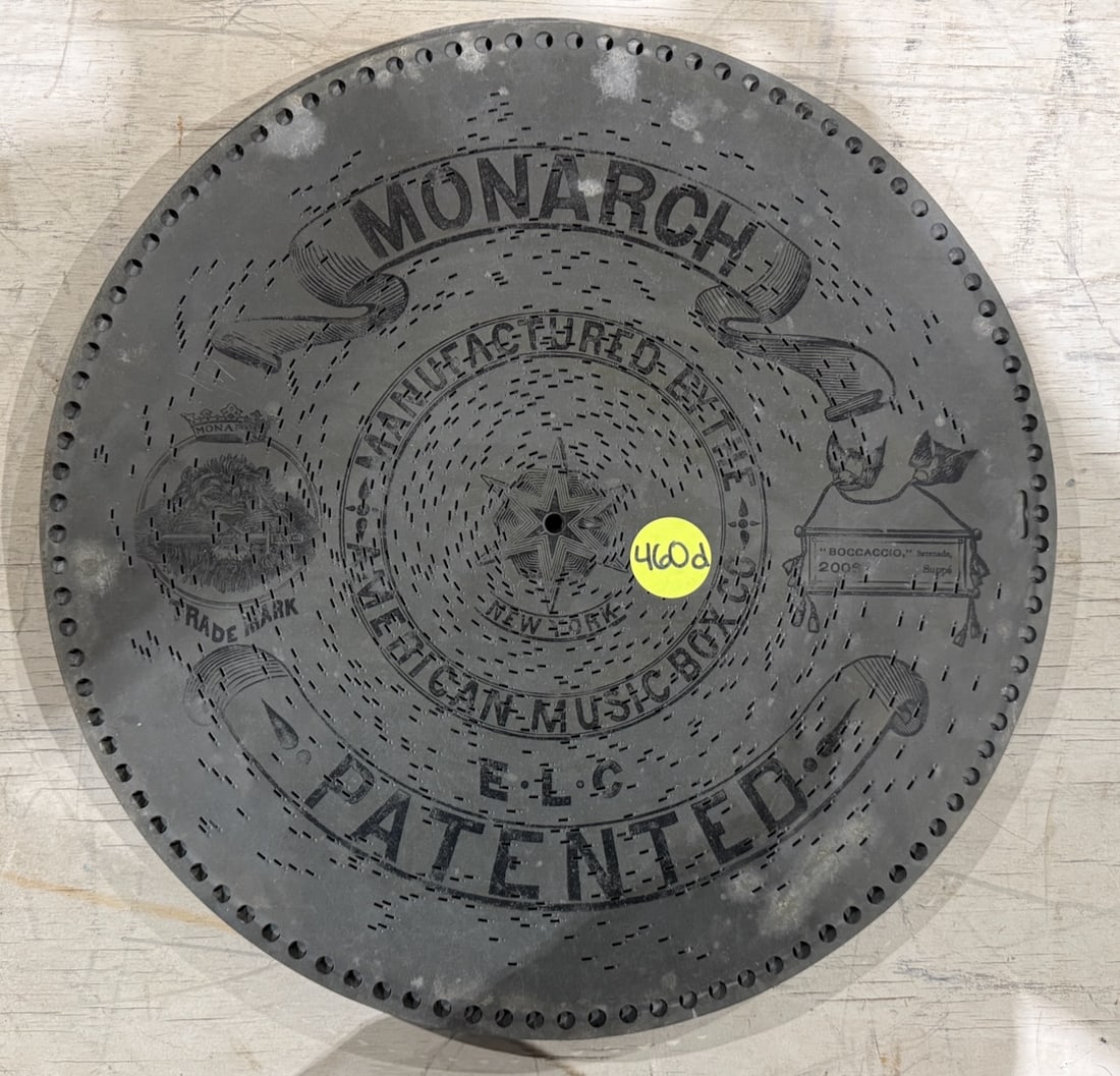 9 - 15-1/2" American Musc Co. Discs: Names including: Monarch and Triumph