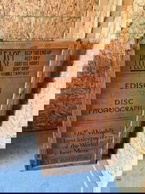 Edison Floor Model Disc Phonograph Crate