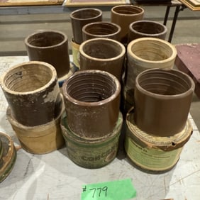 (10) 5" Brown Wax Cylinder Records