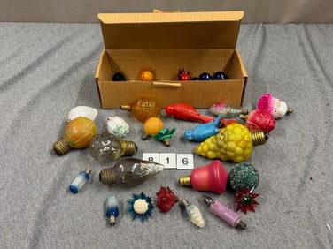 35+ figural and various bulbs