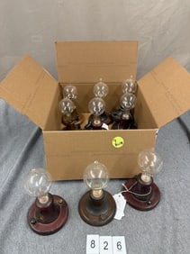 9 Wooden Base Commemorative Bulbs