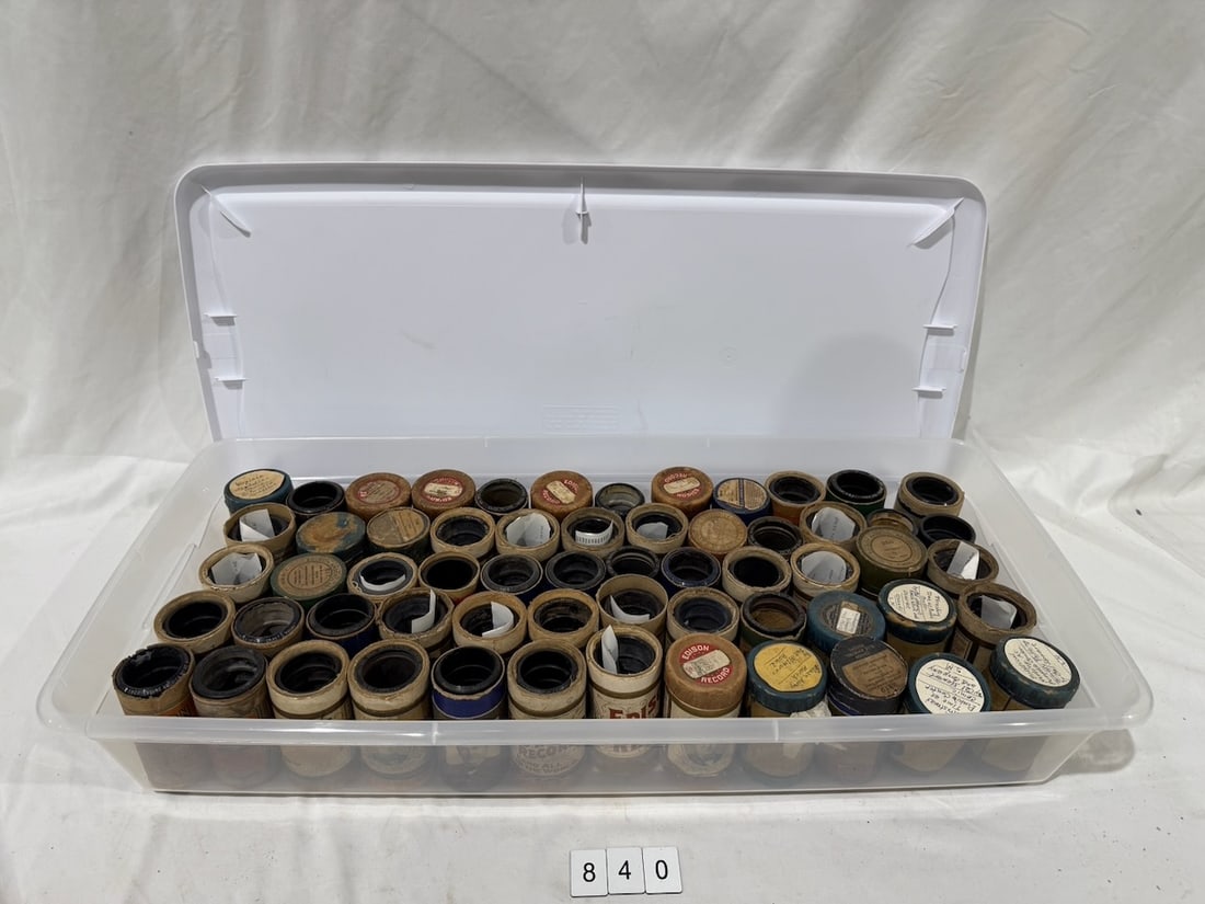 60 Cylinder Records: Most in boxes.