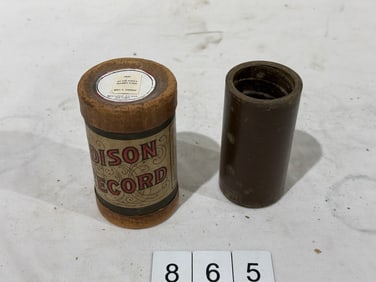 Brown Wax Cylinder Record