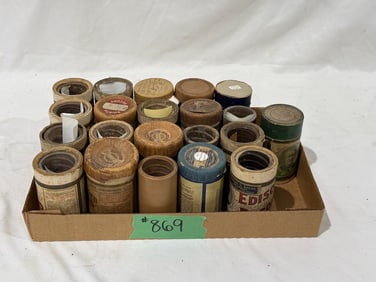 21 Brown Wax Cylinder Record