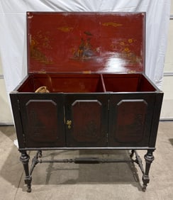 Pathe Actuelle Oriental Art Model Console Phonograph
