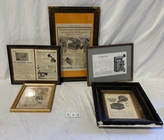 Group of 5 Columbia Framed advertising