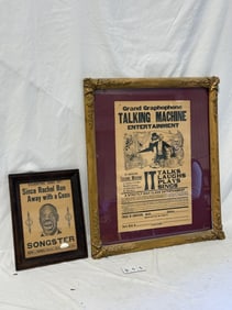 Two Framed Advertisements