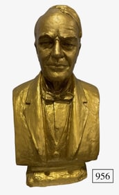 Large Thomas Edison Plaster Bust